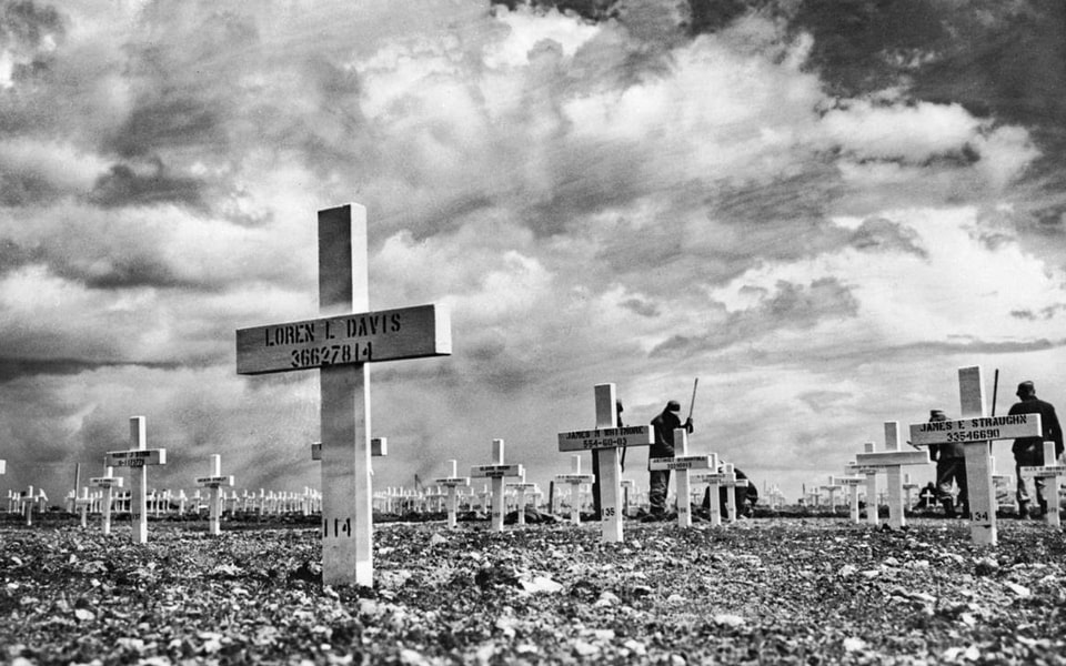 Military cemetery near Omaha