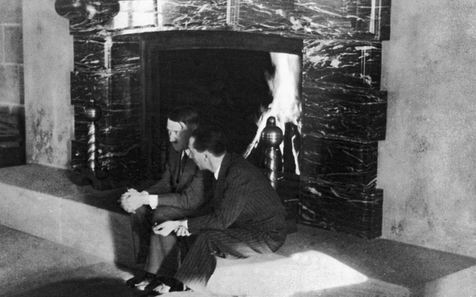 Adolf Hitler and Joseph Goebbels