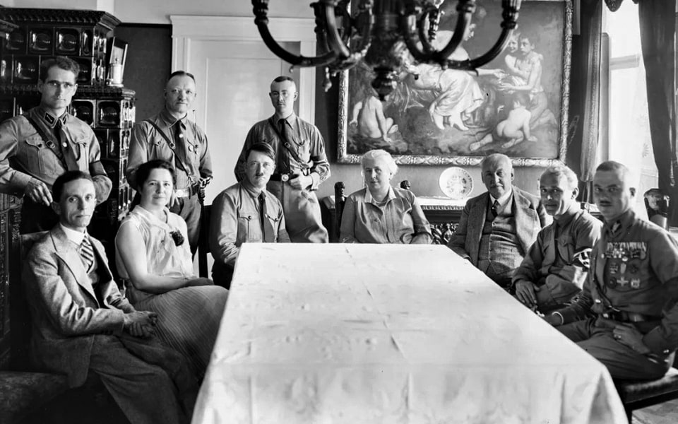 Adolf Hitler at Heinrich Hoffmann’s house in the Bogenhausen quarter of Munich in 1929