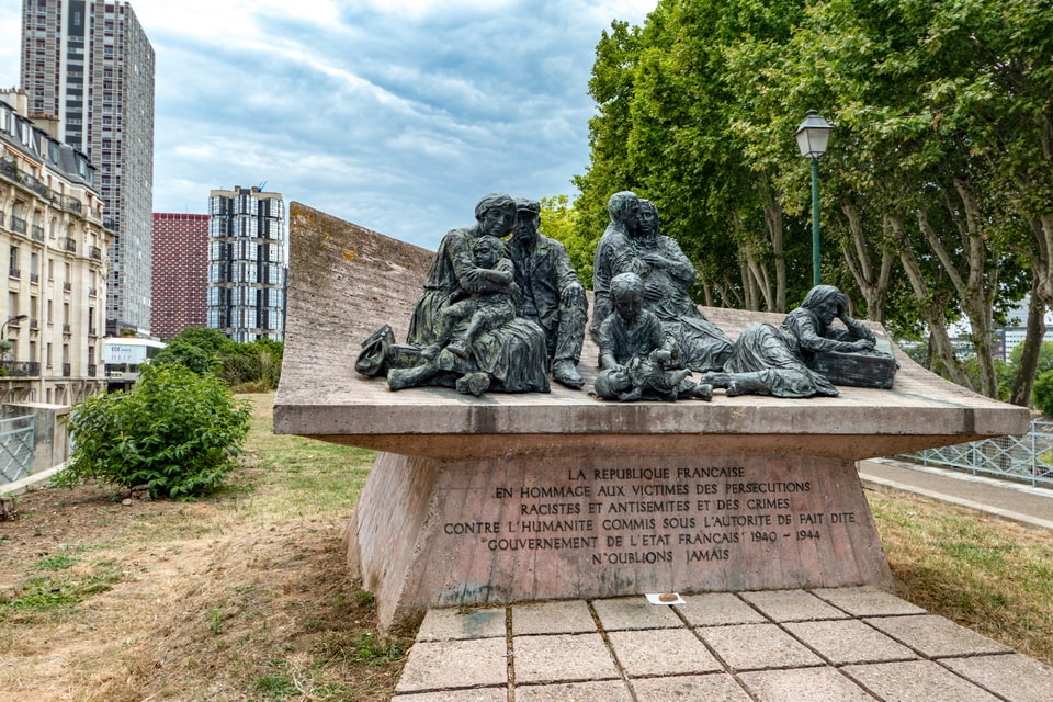 Velodrome d'Hiver memorial in Paris today