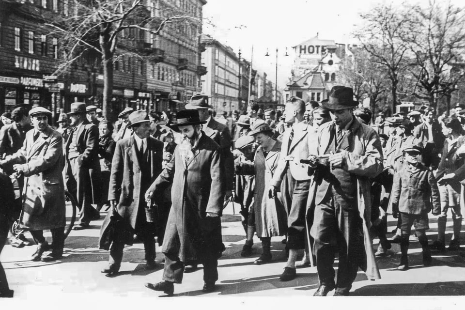 Vienna, Austria, Humiliation of Jews in the streets, 1938. 2