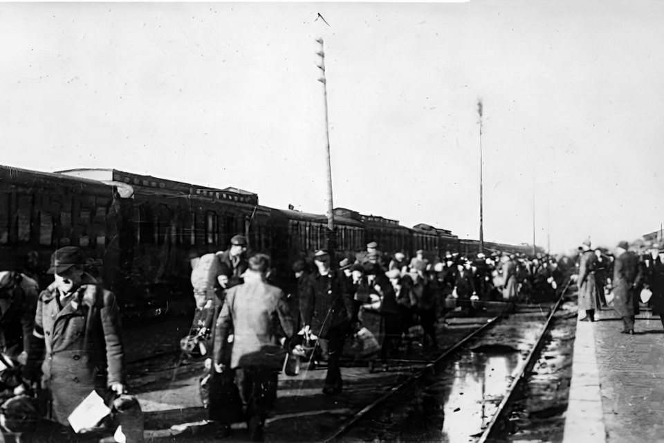 Jews from Vienna who were deported to Kielce, undated
