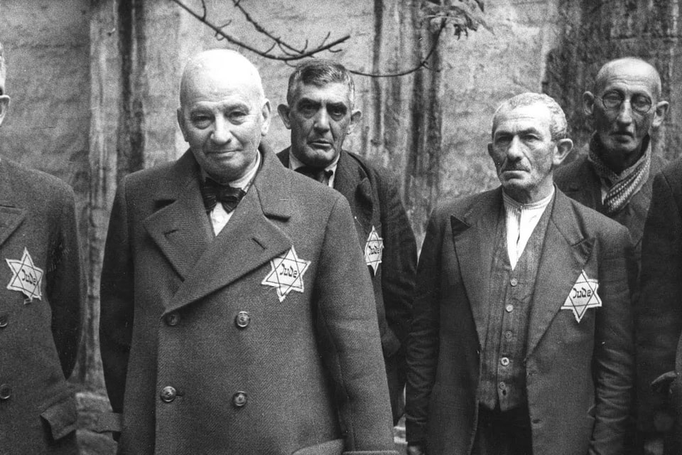 Vienna, Austria, 1941, Jews wearing the Jewish badge. 2