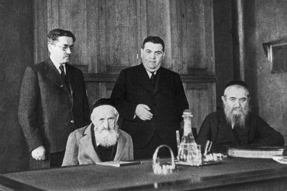 Vienna, Austria, Four activists of the Jewish community, March 1938