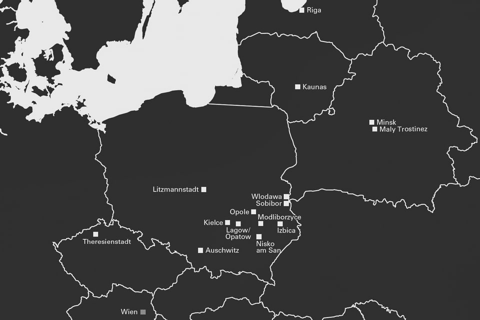 Destination of deportations from Austria