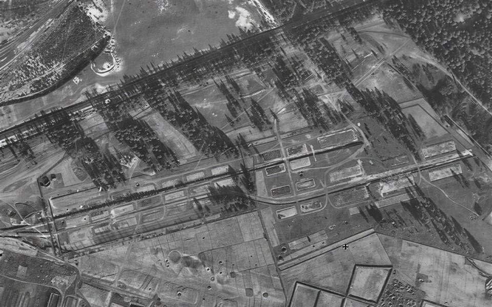 The map of the former ww1 camp