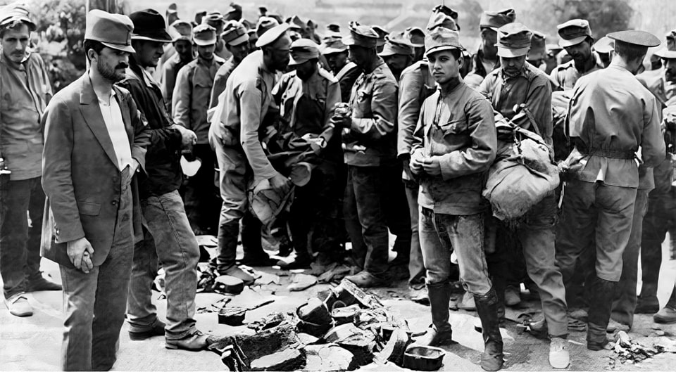 Review of personal belongings of Austro-Hungarian prisoners of war in the Darnytsia camp
