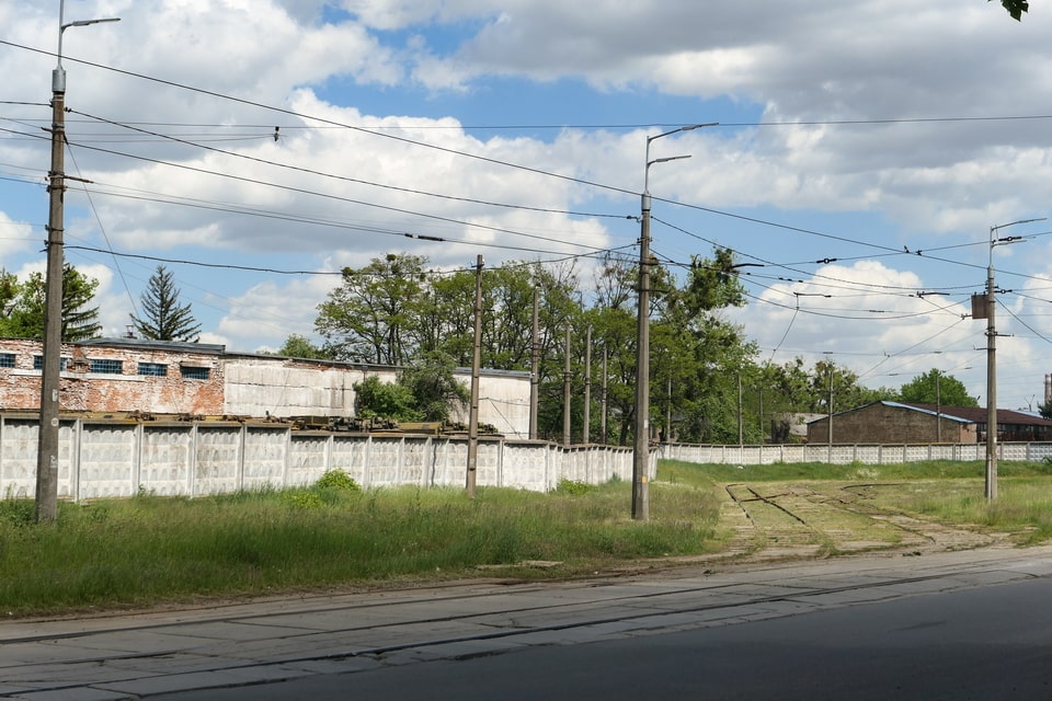 the former Danytsia camp perimeter