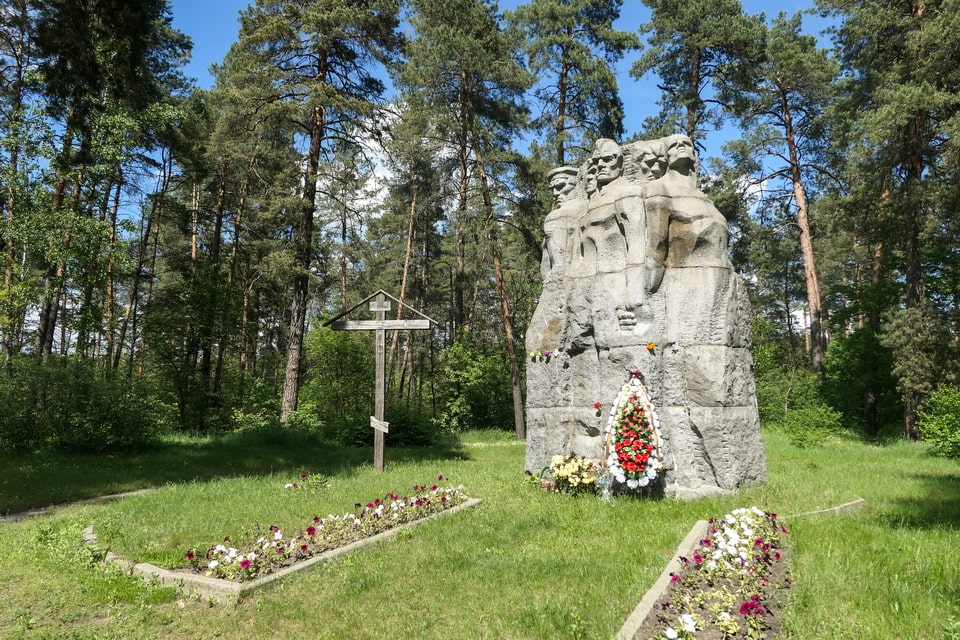 A large Soviet memorial