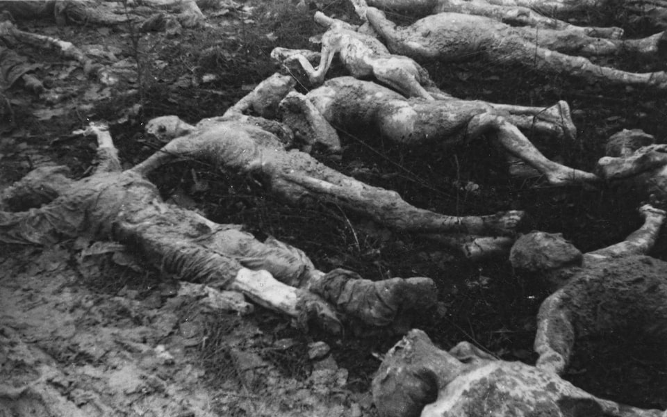 Human ramins in Darnytsia 1943