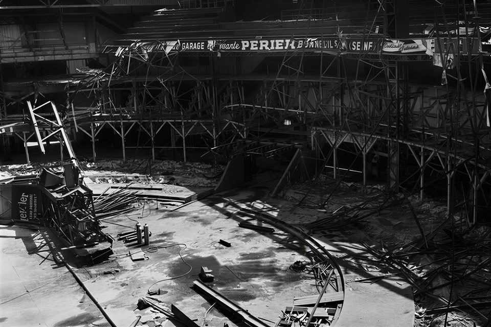 destruction of Velodrome d'Hiver (Vel' D'Hiv) in Paris. July 21, 1959