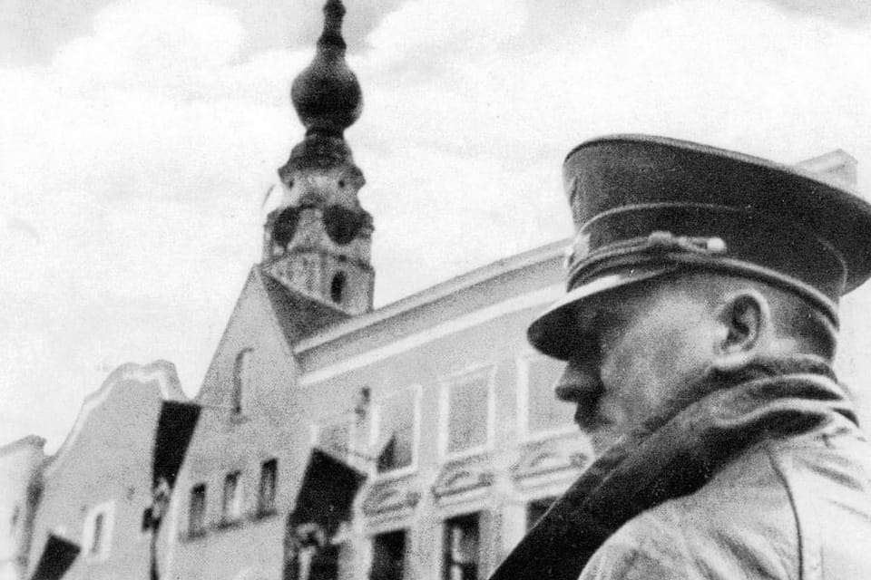 One of the preserved photos of Hitler in Braunau