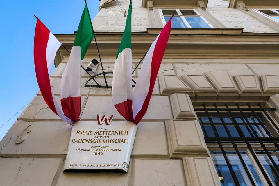 The Palais Metternich on Rennweg, still the Italian embassy today