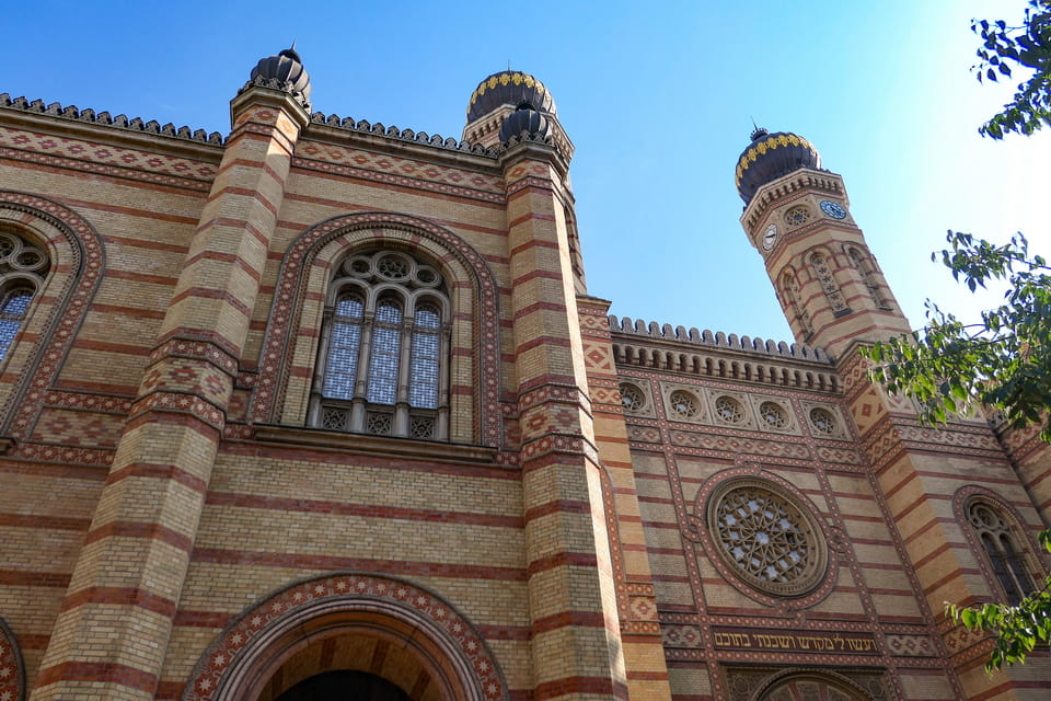 Dohány Street Synagogue in Budapest today, the largest synagogue in Europe, photographed by the author in September 2021