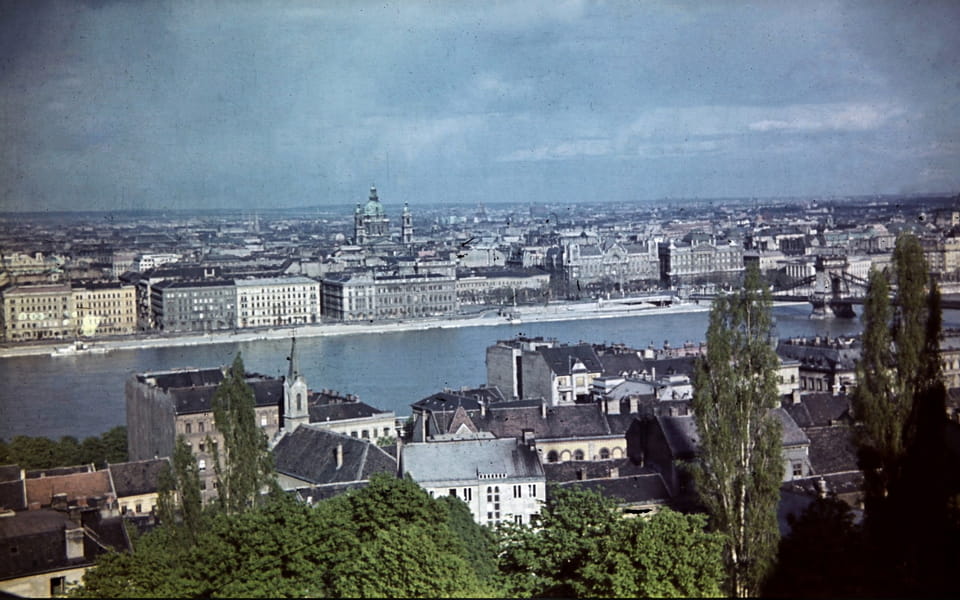 view towards the Danube and St. Stephen's Basilica