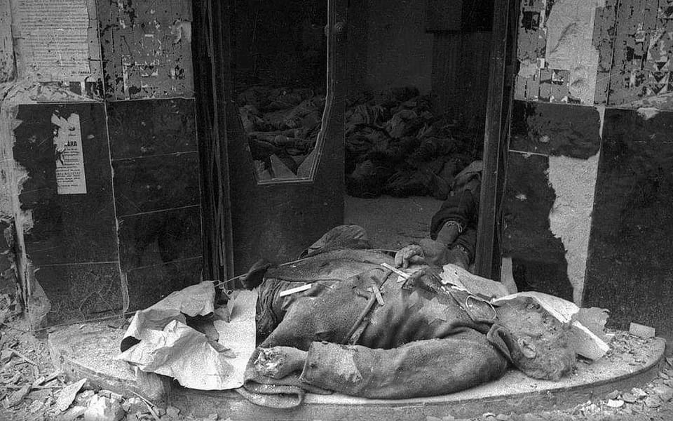 Victims of the Jewish ghetto in Budapest